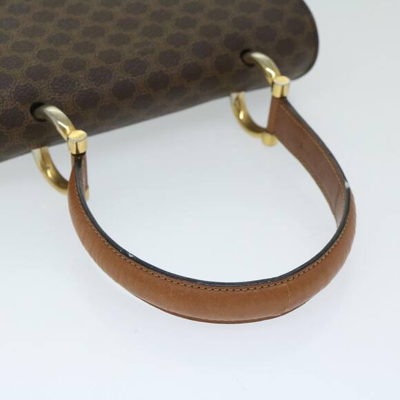 CELINE Macadam Canvas Hand Bag Pvc Brown - Picture 7 of 13